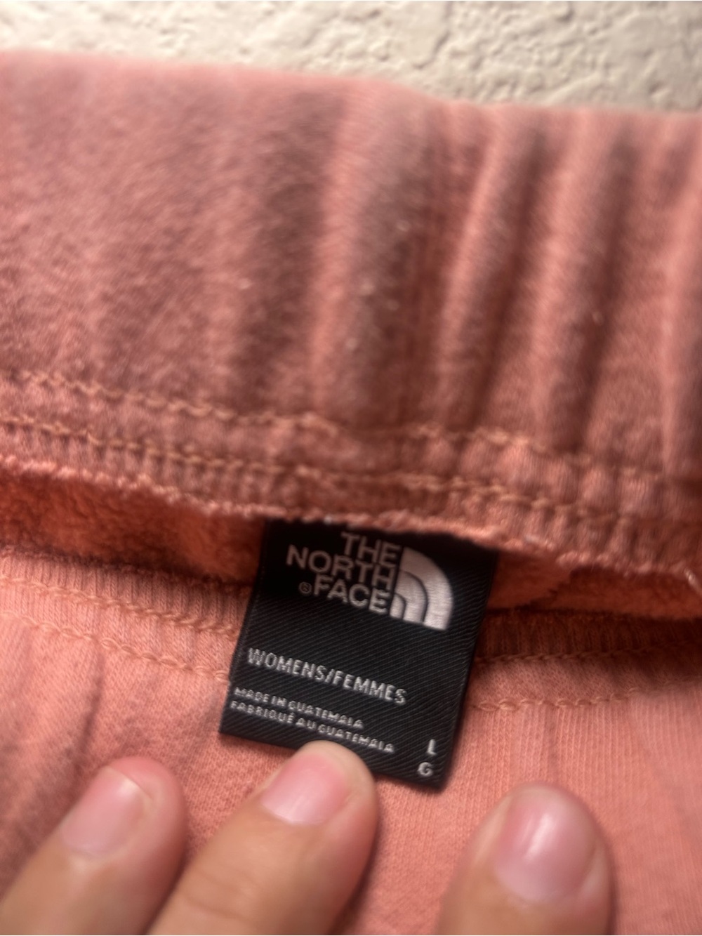 North Face Everyday Knit Pull-On Shorts Dusty Rose Large Comfort Lounge Camp - Picture 4 of 6